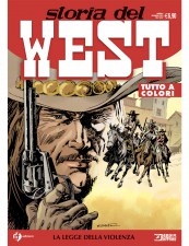 la copertina del volume 45 della serie a fumetti Storia del West, fumetto pubblicato in edicola in co-edizione con Sergio Bonelli Editore